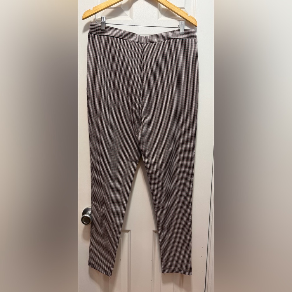 Zara Women's Houndstooth Ankle Pants Size XL - Picture 5 of 10